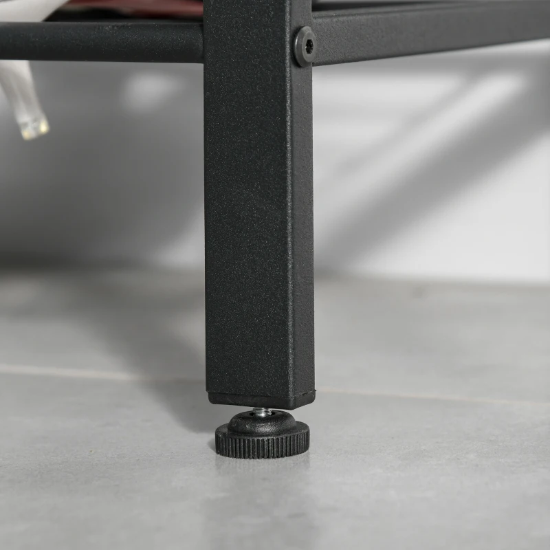 HOMCOM® WIESZAK STOJAK NA UBRANIA SZAFA SZAFKA NA BUTY ŁAWKA 8 HAKÓW czarny 72 x 34 x 185 cm