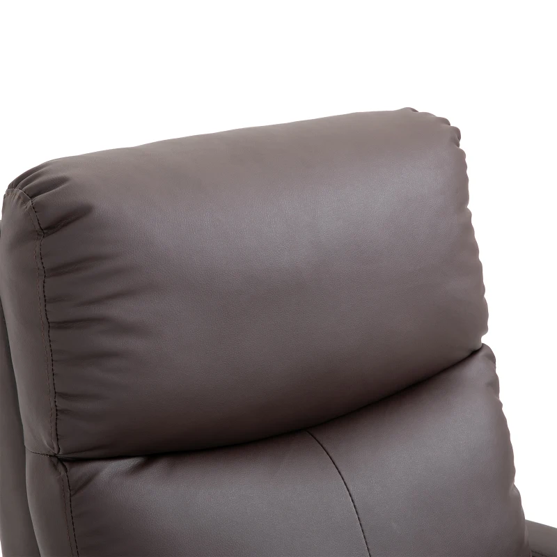 HOMCOM Fotel z pomocą do wstawania, fotel masujący z funkcją leżenia, pilot do telewizora