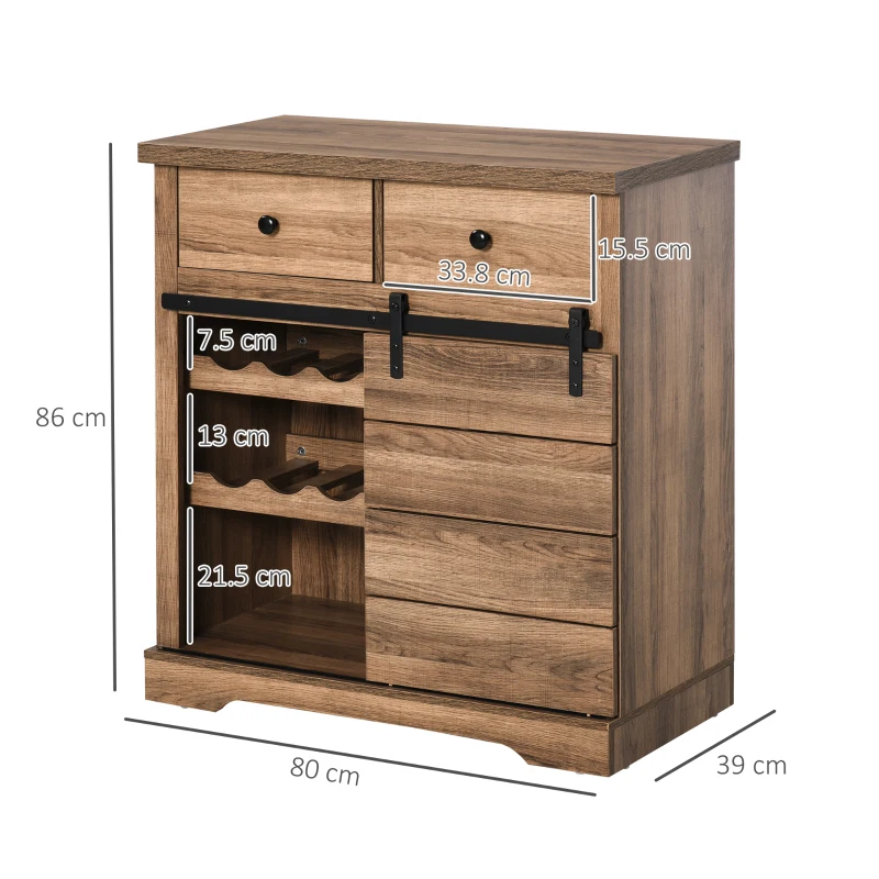 Homcom Dulap Bucatarie – Stil Industrial Vintage