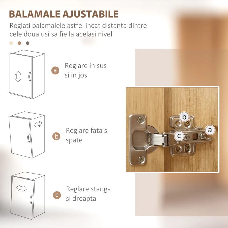 HOMCOM 180cm Kitchen Cupboard, Freestanding  Storage Cabinet with Soft Close Doors, Adjustable Shelves and Drawers