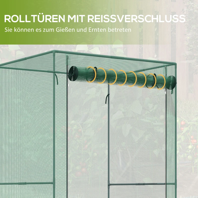 Outsunny 1,2 x 2m Sieć Ochronna dla Roślin, Wiatroszczelny Namiot Ochronny dla Roślin do Ogrodu