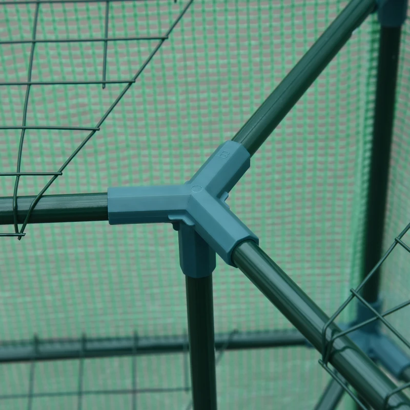 Outsunny NAMIOT SZKLARNIOWY SZKLARNIA FOLIOWA NAMIOT REGAŁY SZEŚCIOKĄT