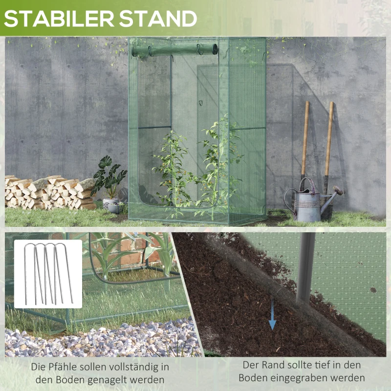 Outsunny 1,2 x 2m Sieć Ochronna dla Roślin, Wiatroszczelny Namiot Ochronny dla Roślin do Ogrodu