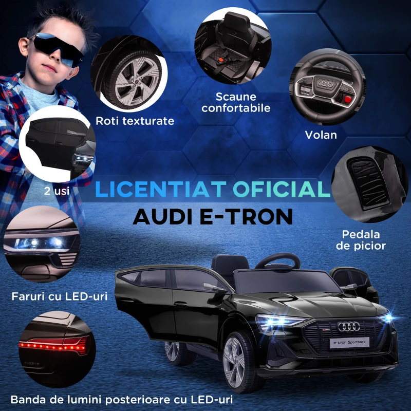 Homcom Masina Sport Electrica pentru Copii – 12V, cu Telecomanda