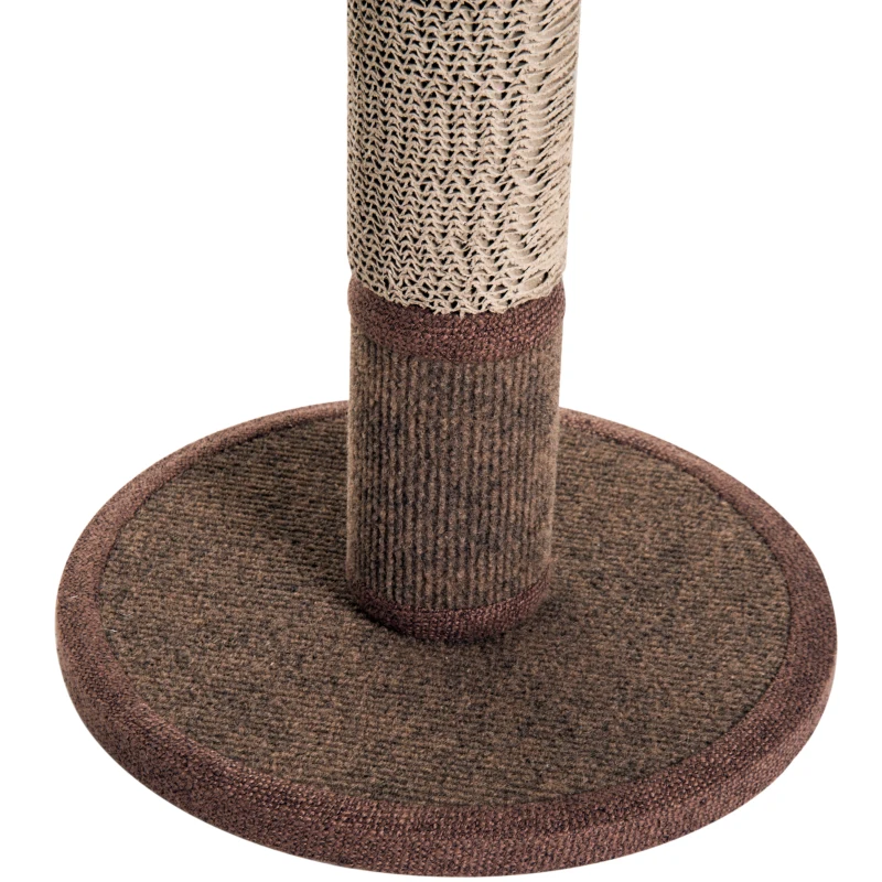 PawHut Kratzstamm Katzenbaum Katzenkratzbaum Kratzbaum Kletterbaum Spielbaum Braun 30x30x46cm