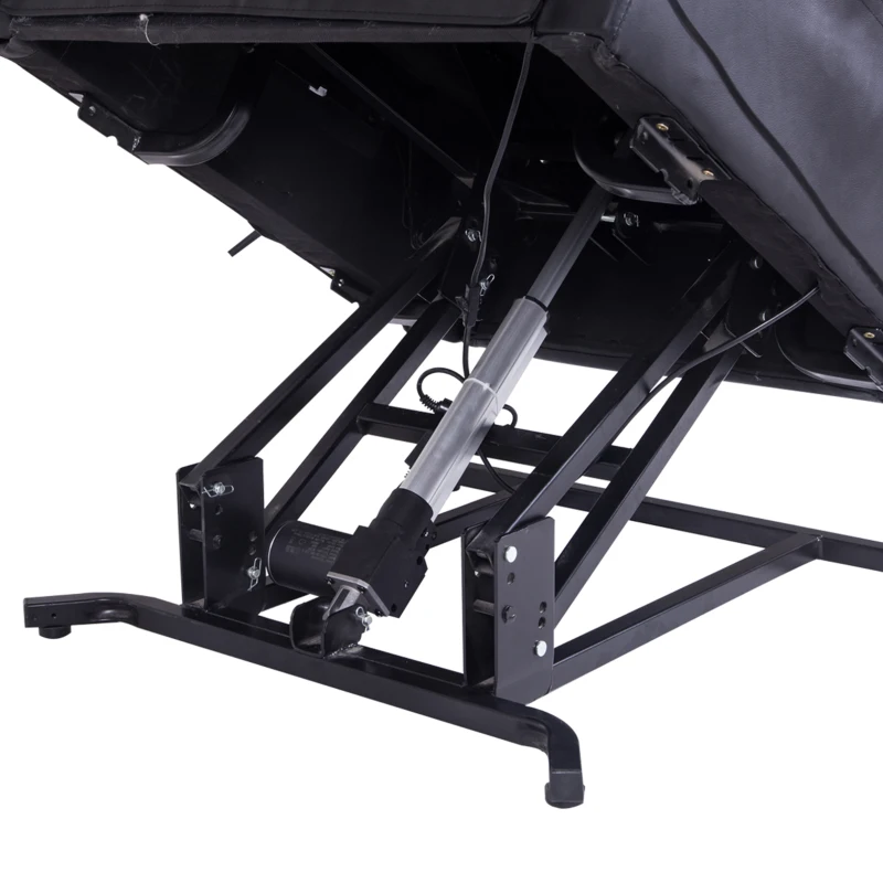 HOMCOM Massagestoel met opstaan hulp, relaxstoel, inclusief afstandsbediening, zwart