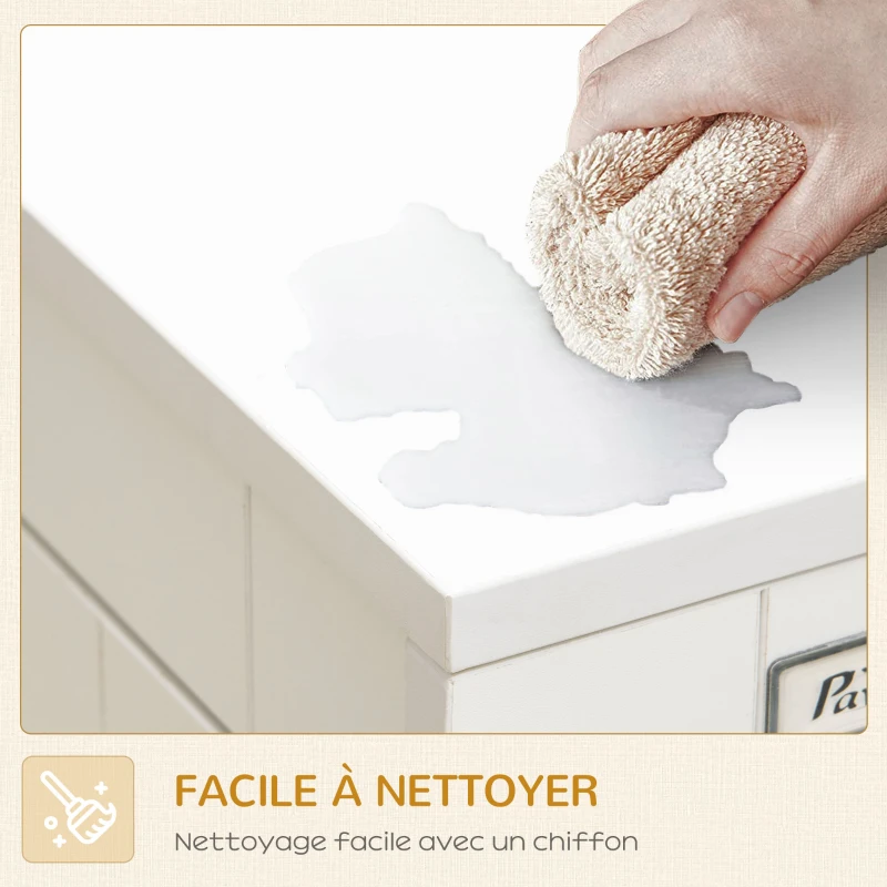 PawHut Cage pour chien cage de chien sur pied avec coussin amovible acier noir et blanc - 94 x 60 x 71,5 cm