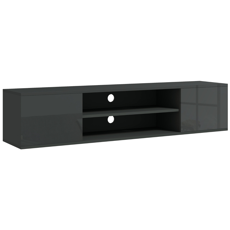Floating TV Stand for TVs up to 60", Wall Mounted TV Unit with Open Shelf