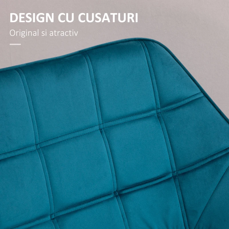 HOMCOM fotoliu cu tesatura din catifea, 67x61.5x71cm