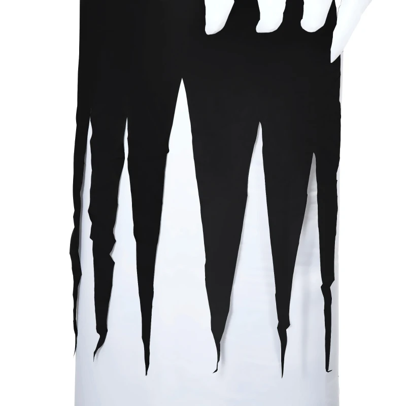 HOMCOM 12ft Inflatable Halloween Skeleton Ghost, Blow-Up Outdoor LED Display with LED Lights for Garden, Party, Holiday