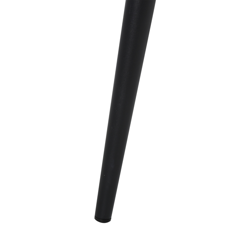 HOMCOM Set de 2 Scaune de Masa tapitate fara cotiere, spatar curbat rosu