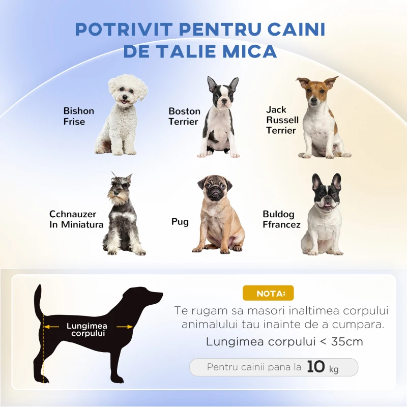 PawHut Canapea pentru animale perna acoperita cu spuma de cauciuc detasabila 74x48.5x31cm