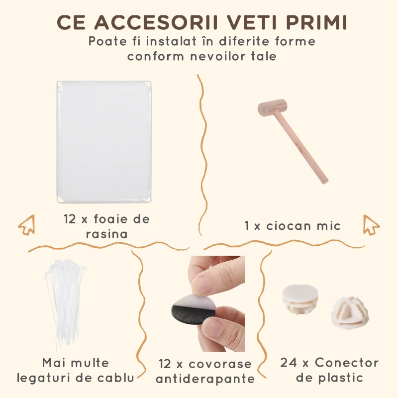Pawhut Adapost Modular – 12 Panouri pentru Pui & Animale Mici