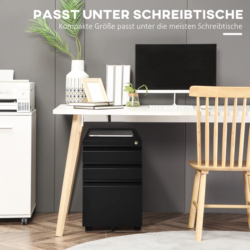 Vinsetto Rollcontainer z 3 szufladami