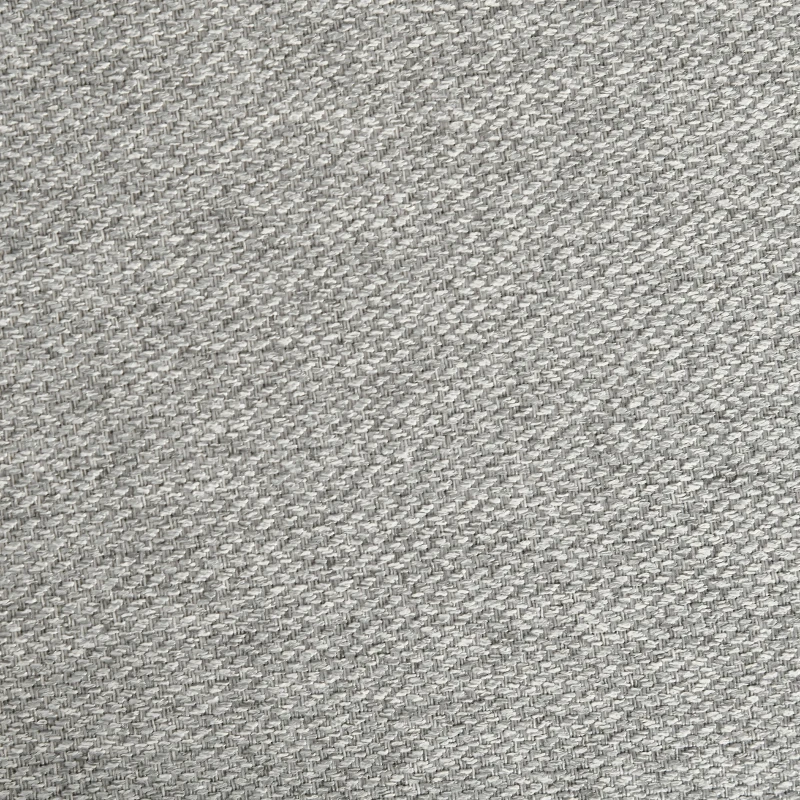 HOMCOM Divano 3 Posti in Tessuto Grigio con 5 Piedini e Doghe, 193x78x71cm