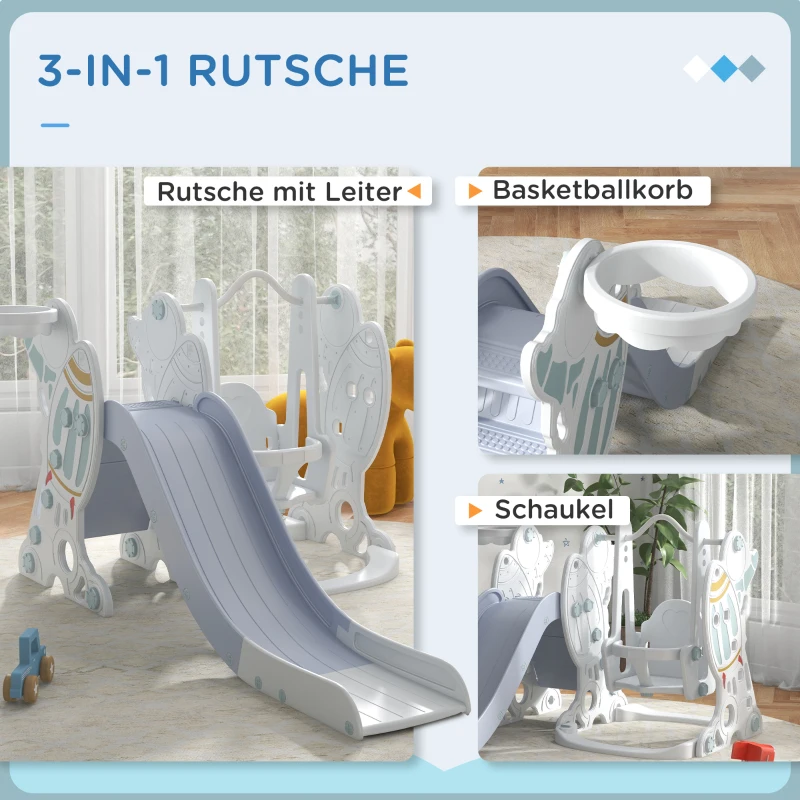 AIYAPLAY Zjeżdżalnia dla dzieci z piłką