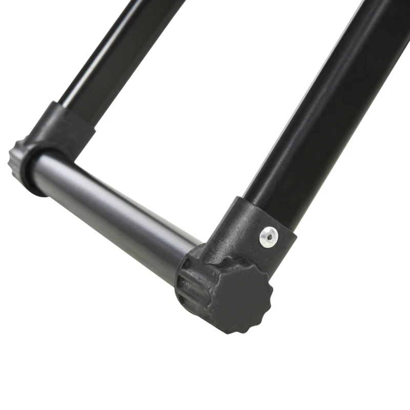 HOMCOM Stand de réparation de roue de vélo - pied d'atelier vélo pliable - Compatible pneus 20-29 pouces - acier noir