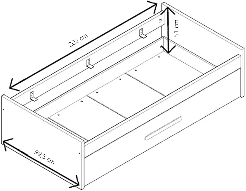 HOMCOM Lit gigogne Enfant 90 x 190 cm - Structure lit avec lit tiroir - Panneaux de Particules chêne Clair Noir