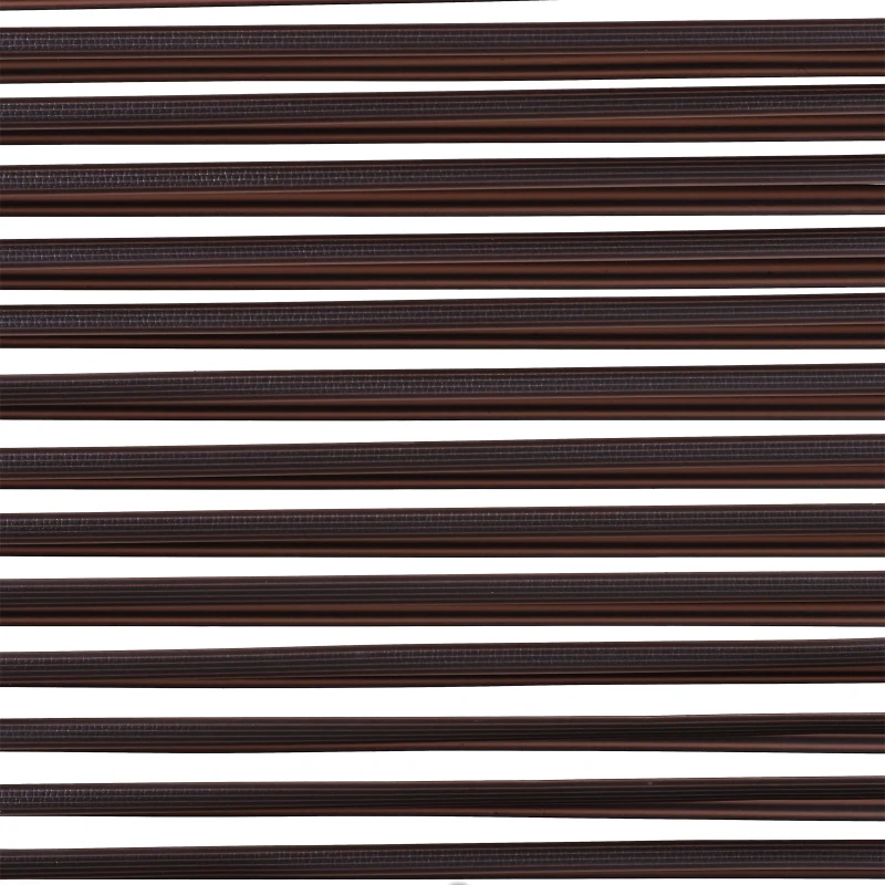 Outsunny Lot de 2 accoudoirs Salon de Jardin dim. 63L x 60l cm (épaisseur : 2,5 cm) résine tressée Chocolat
