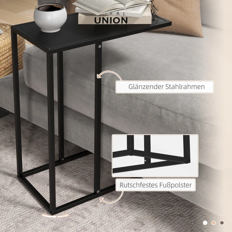 HOMCOM Stolik pomocniczy z antypoślizgowymi stopkami