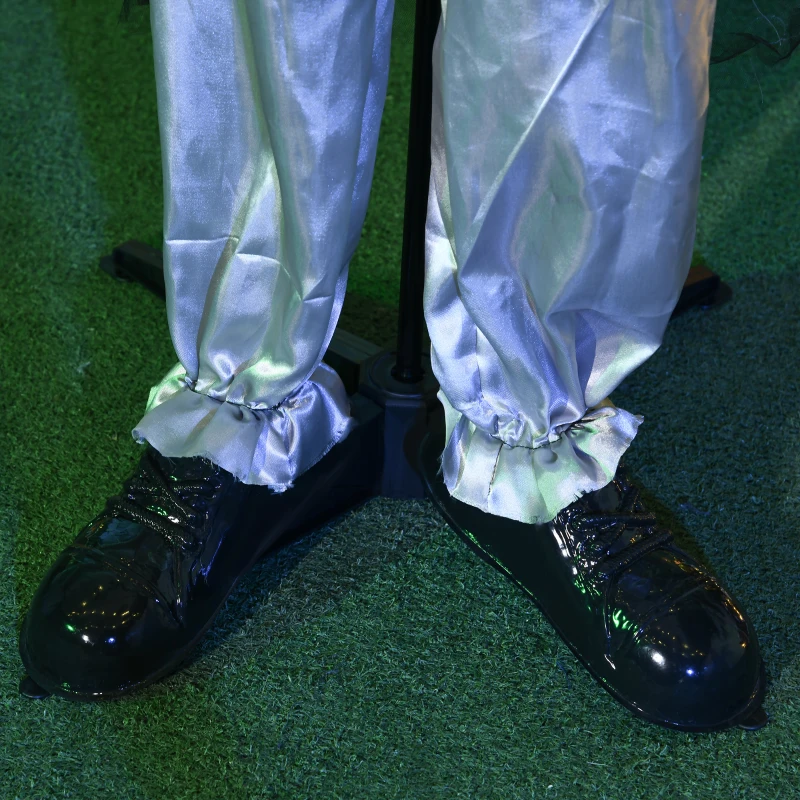 HOMCOM Halloweenowy Duch, Dekoracja Halloween, Funkcja Dźwiękowa, z Czujnikiem Ruchu i Światłami LED, 101 cm x 64 cm x 178 cm