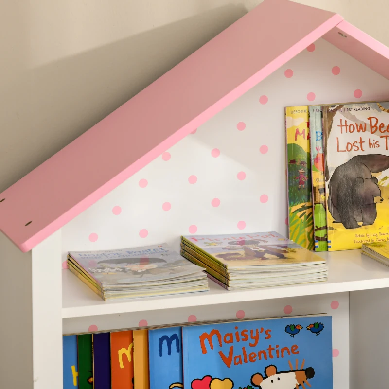 ZONEKIZ Biblioteca pentru copii Suport pentru jucarii cu rafturi deschise si sertare pe roti mobilier pentru camere crese pentru copii pentru scoala mobilier camera copilului birou pentru copii mici