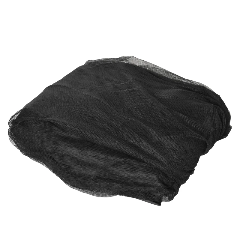 Outsunny Plasa Impletita pentru Aer Liber pentru Umbrele Plasa Tesuta cu Copertina Casa cu Plasa Tesuta Negru