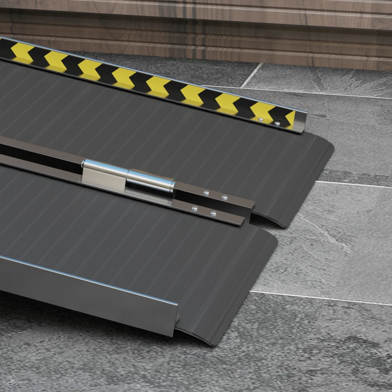Homcom Rampa Pliabila 122×73 cm – Aluminiu, 272 kg