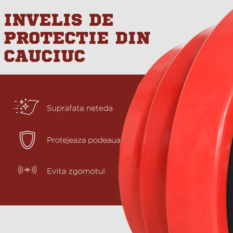 Homcom Set Greutati Gantera 40 kg – Reglabile pentru Sport Acasa