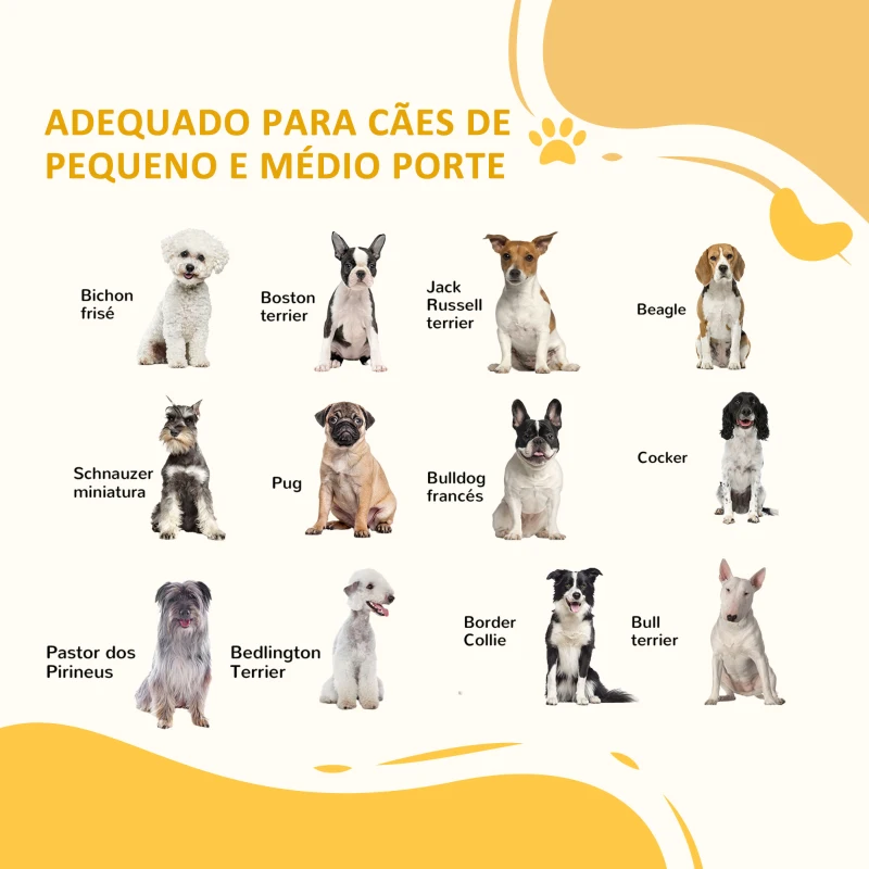 PawHut Barreira para Cães de Madeira Dobrável com 3 Painéis e Pés de Apoio Triangulares 210x44x70 cm Madeira