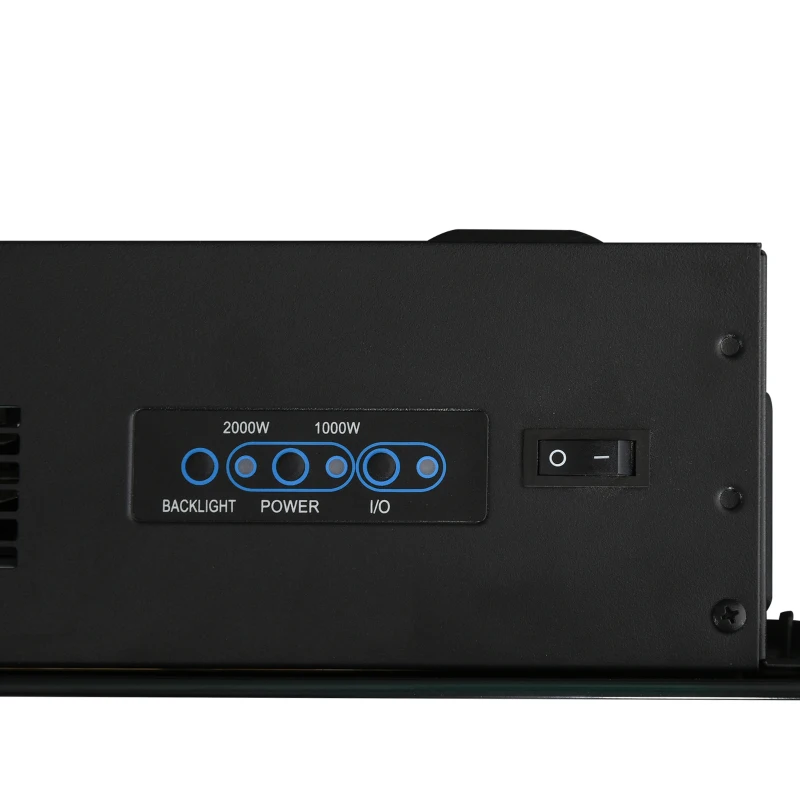 HOMCOM LED Wall Mounted Fireplace Curved Glass Electric Fire Place for Living Room, 1000W/2000W, 48H x 90.8W x 11.5Dcm, Black