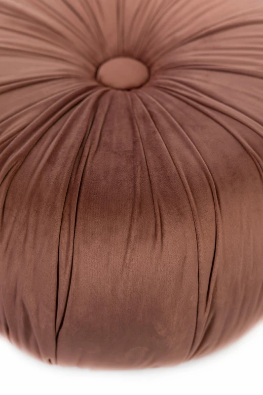 STONES Pouf in Velluto con Struttura in Legno, 36x36x30 cm, Rosa Antico