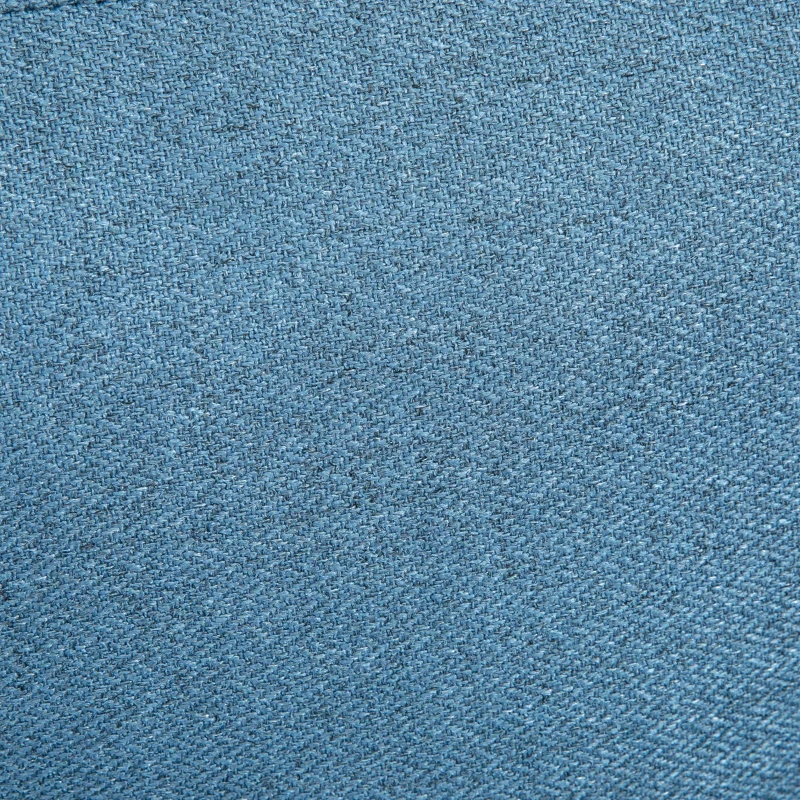HOMCOM Poltrona Sala de Estar Poltrona Relax com Apoio para os Braços Assento Acolchoado e Pés de Aço 76x68x80 cm Azul