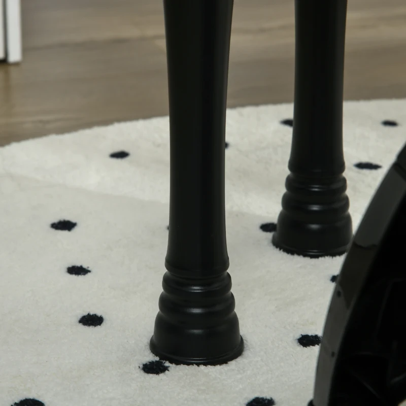 AIYAPLAY Piano Eletrónico para Crianças com 32 Teclas Microfone banco Luzes 22 Músicas 4 Tons e Volume Ajustável 37x30,5x60,4 cm Preto