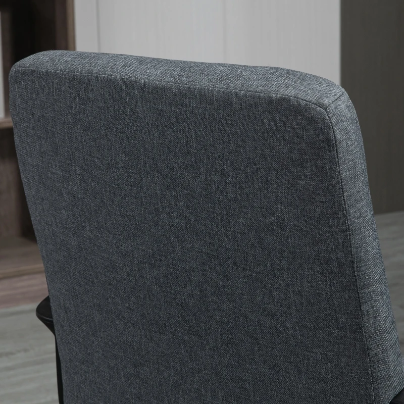 Vinsetto Cadeira de Escritório Giratória com Altura Ajustável e Apoio para os Braços Estilo Moderno 59x63x96-105,5 cm Cinza