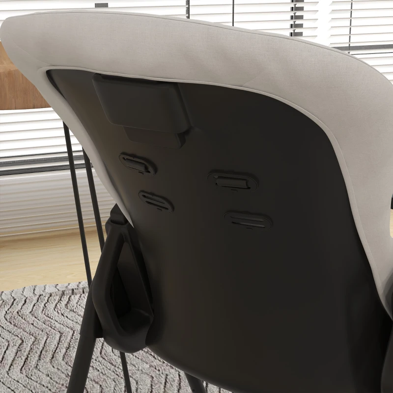 ZONEKIZ Lounge stoel met voetenbank, 2-delige set, Grijs