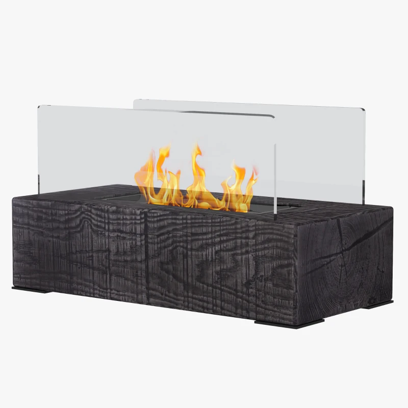 HOMCOM Kamin na etanol, kominek stołowy, 1000BTU Tischfeuer, 0,15L Bio-Etanol Kamin