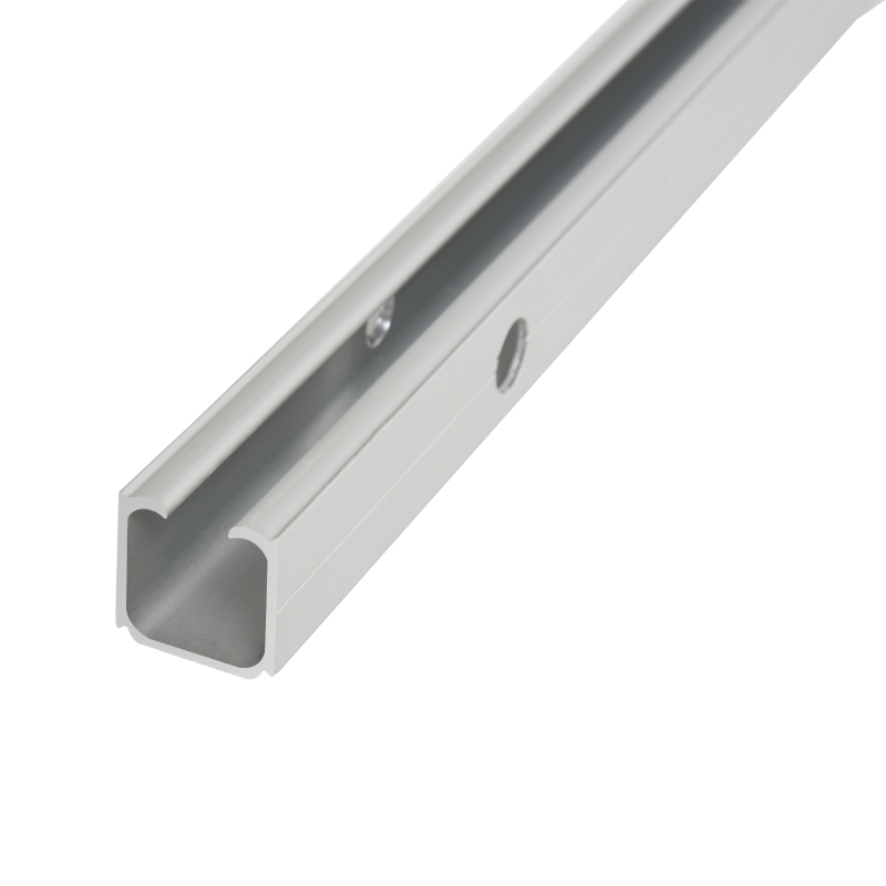 HOMCOM Puerta Corredera de Cristal 77,5x205 cm Puerta Corrediza Deslizante con Riel de Cristal de Seguridad Translúcido(m-9)