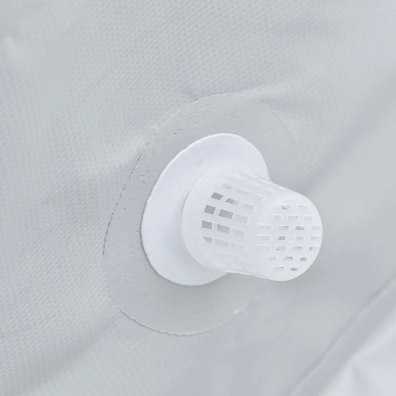 Outsunny Piscina Desmontable Tubular 252x152x65 cm con Depuradora de Cartucho 1200L/H Piscina Rectangular de Exterior para Adultos y Niños 2163L Gris