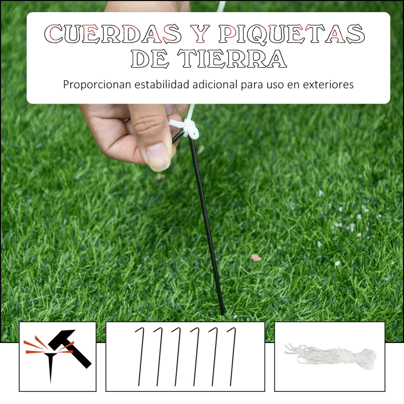 HOMCOM Hinchable de Navidad Papá Noel Inflable con Elfo y Reno con 6 Luces LED e Inflador para Exterior Interior 203x50x153 cm