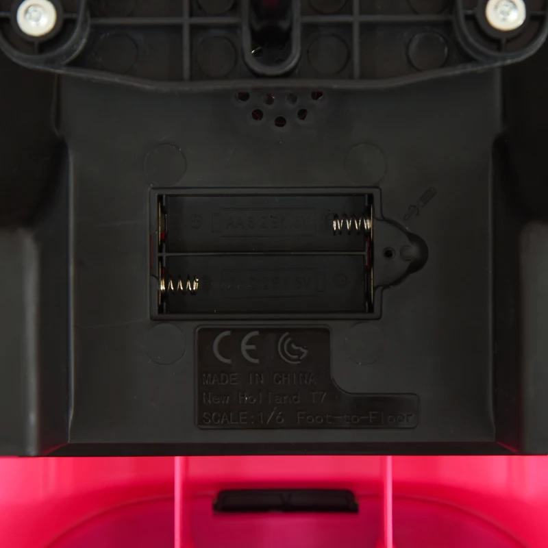 HOMCOM Tractor sin Pedales para Niños de 12-36 Meses con Remolque Extraíble Coche Correpasillos con Bocina Faros Pala Asiento de Suelo 25 cm y Rastrillo Carga 25 kg 91x29x44 cm Rosa