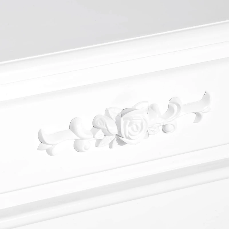 HOMCOM Mesita de Noche con 1 Cajón Mesa Auxiliar de Madera para Dormitorio Salón Estilo Moderno 40x35x60 cm Blanco