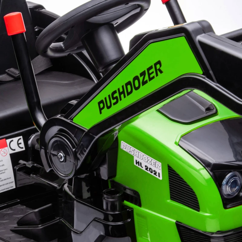 HOMCOM Buldozer Jucarie pentru Copii 3-5 Ani, Verde(m-8)