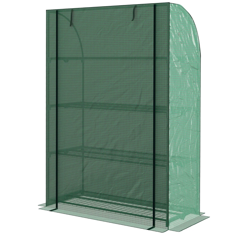 4-Tier Mini Portable Greenhouse – Indoor/Outdoor Garden Rack Stand For Seedlings, Plants & Herbs