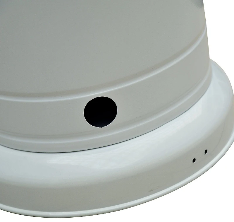 Outsunny Sobă pentru Extern pe Gaz din Placă de Fier Patio Heater Încălzire Alb