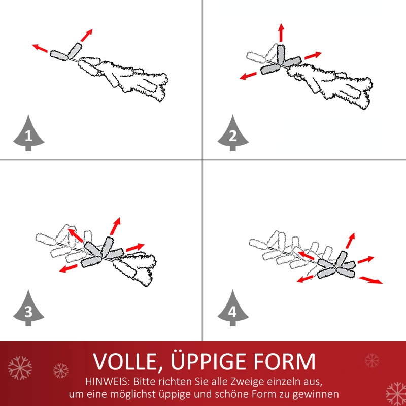 Choinka HOMCOM drzewko świąteczne z jagodami ostrokrzewu, bombkami i lampkami LED kolor zielony PVC ∅20 x 60 cm