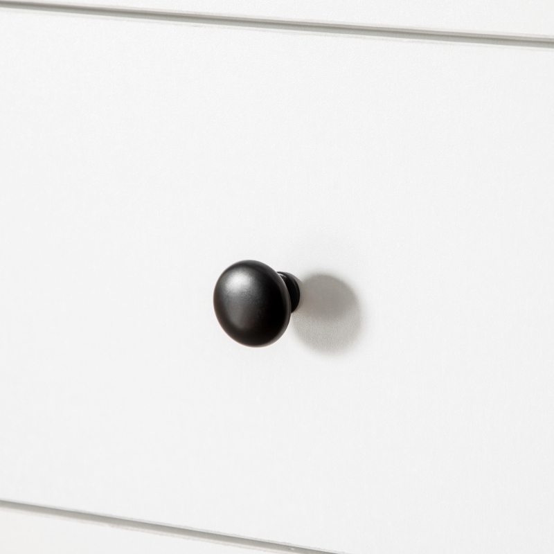 HOMCOM Multi-Storage Six-Person Drop Leaf Dining Table -  White