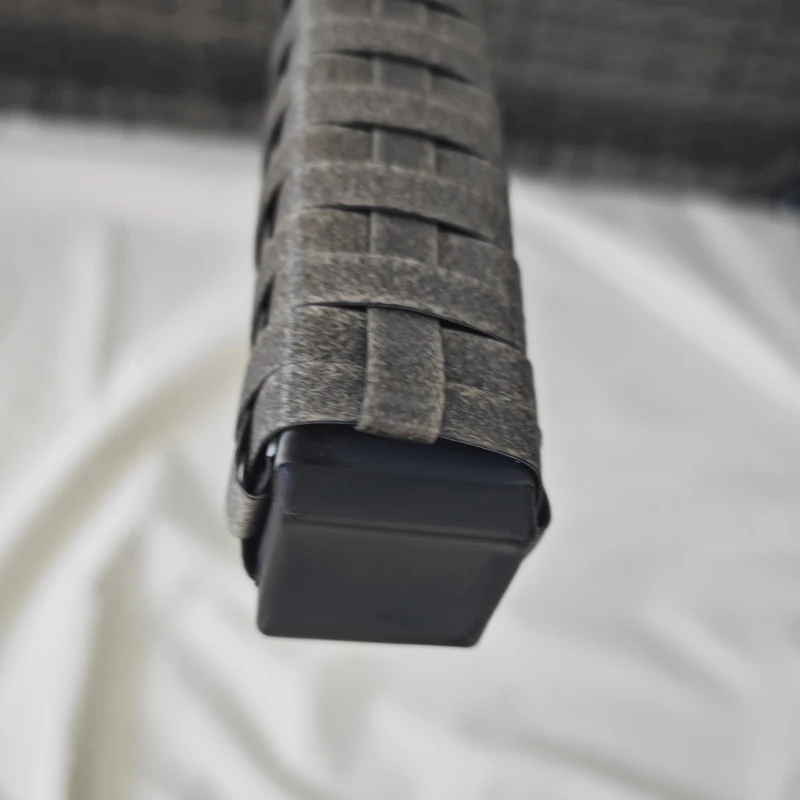 Outsunny Balkontafel, halfrond, Polyrattan+Metaal, 100x50x74 cm, Grijs