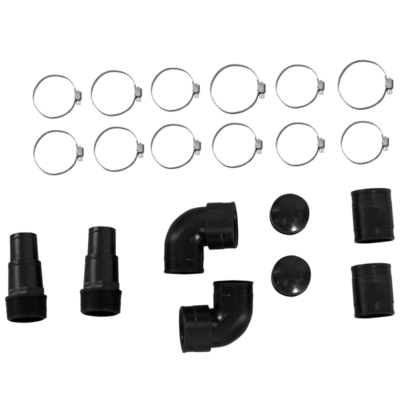 Outsunny Réchauffeur Solaire d'eau pour Piscine Hors Sol - Lot de 2 Tapis solaires Chauffants Piscine - Chauffeur écologique Piscine - PE Noir