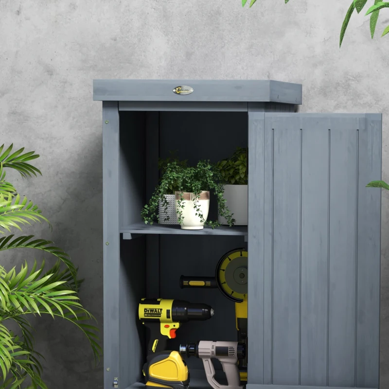 Outsunny Magazie Depozitare Pentru Exterior Din Lemn